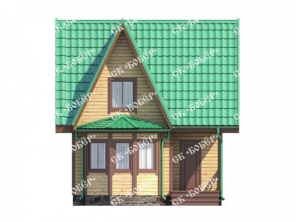 Садовый дом из бруса 6х6. фото