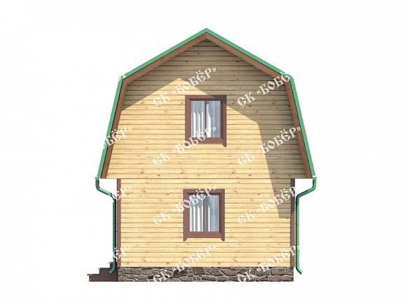 Маленький дом из бруса 4х5. фото