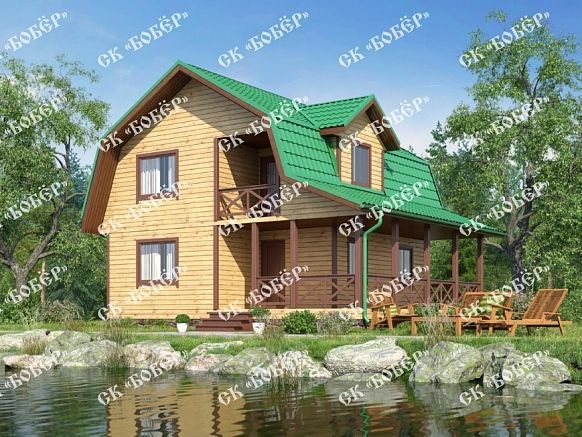 Дом из бруса 8х9