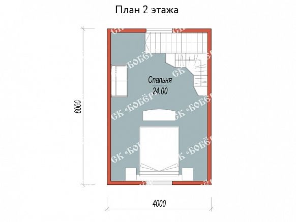 Сруб из бруса 6х8. фото