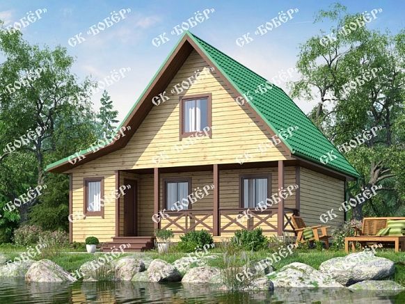 Дом из бруса 7.5х8